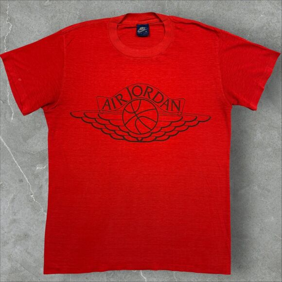 Nike Other - Vintage Original 1980’s Air Jordan Wings Logo Chicago Red Nike Blue Tag Shirt -M